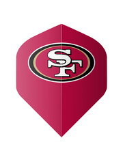 NFL NFL 49ers Red Standard Dart Flights