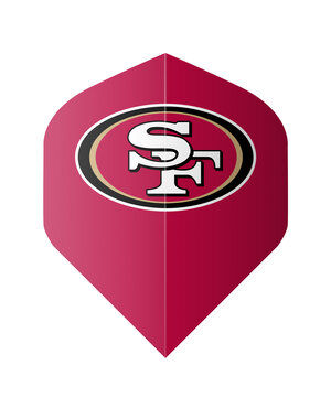 NFL NFL 49ers Red Standard Dart Flights