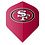 NFL NFL 49ers Red Standard Dart Flights