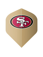 NFL NFL 49ers Tan Standard Dart Flights