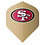 NFL NFL 49ers Tan Standard Dart Flights