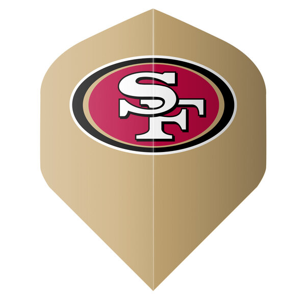 NFL NFL 49ers Tan Standard Dart Flights