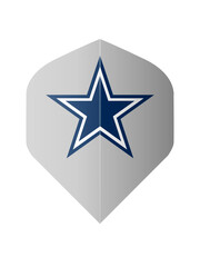 NFL NFL Dallas Cowboys Grey Standard Dart Flights