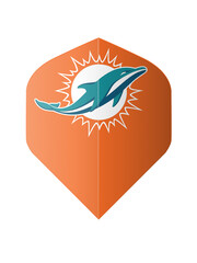 NFL NFL Dolphins Orange Standard Dart Flights
