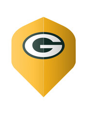 NFL NFL Packers Yellow Standard Dart Flights