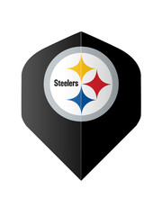 NFL NFL Steelers Black Standard Dart Flights