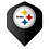 NFL NFL Steelers Black Standard Dart Flights