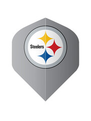 NFL NFL Steelers Grey Standard Dart Flights