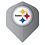 NFL NFL Steelers Grey Standard Dart Flights