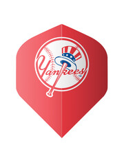 MLB MLB New York Yankees Red Standard Dart Flights