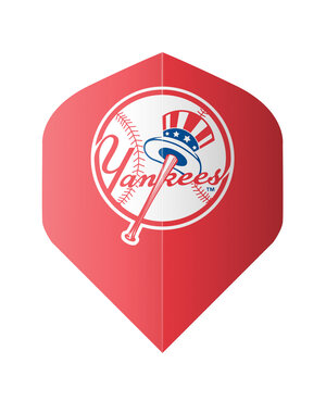 MLB MLB New York Yankees Red Standard Dart Flights