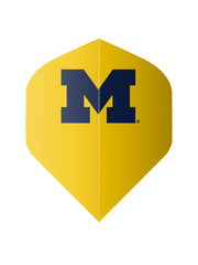 NCAA NCAA Michigan Yellow Standard Dart Flights