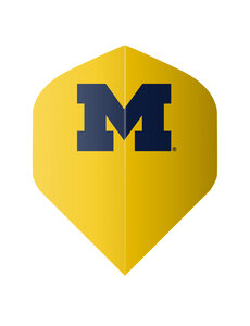 NCAA NCAA Michigan Yellow Standard Dart Flights