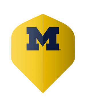 NCAA NCAA Michigan Yellow Standard Dart Flights