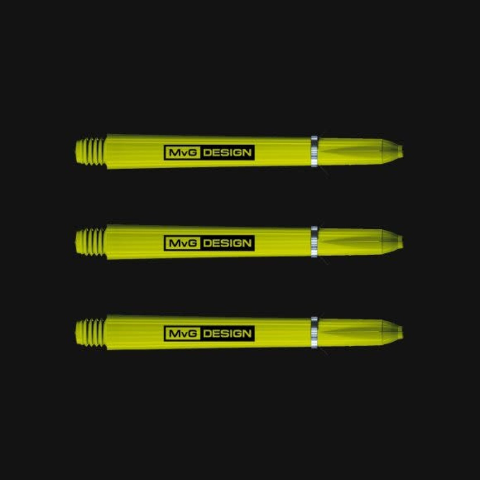 Winmau Darts Winmau MvG Design Green Nylon Medium Dart Shafts