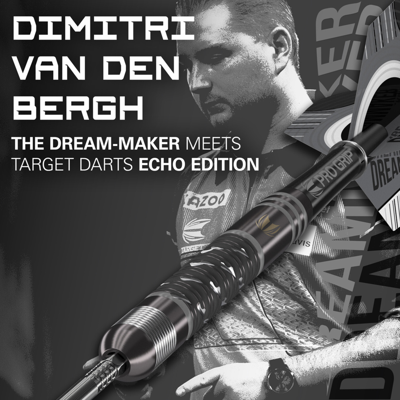 Target Darts Target Dimitri Van den Bergh ECHO 90% Swiss Steel Tip Darts