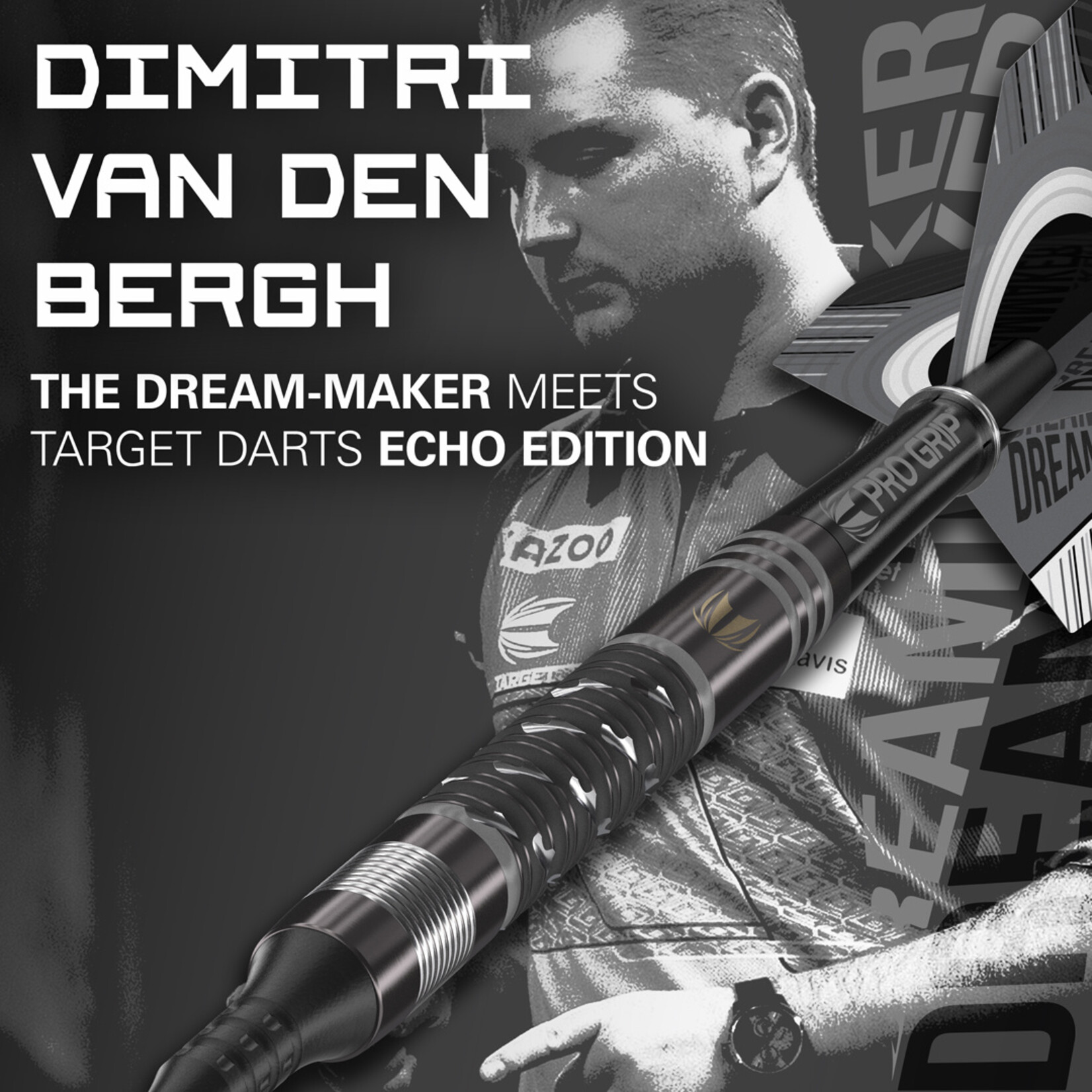 Target Darts Target Dimitri Van den Bergh ECHO 90% 20g Soft Tip Darts