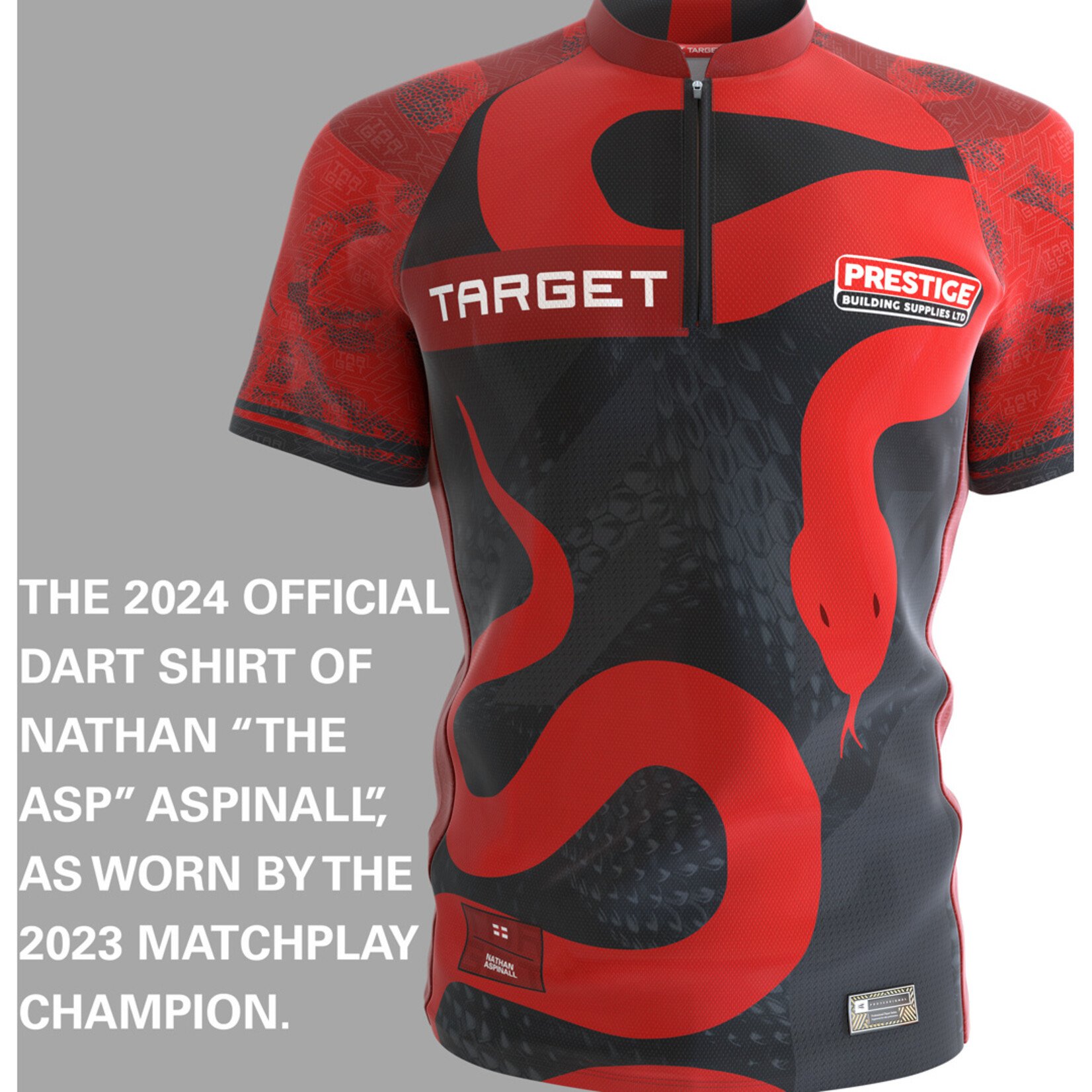Target Darts Target Coolplay Collarless 2024 Nathan Aspinall Dart Shirt