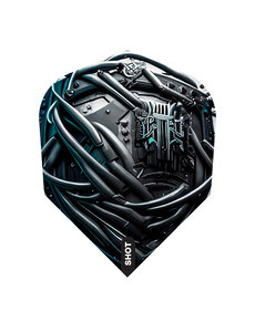 SHOT DARTS Shot AI Cyberpunk Small Standard Dart Flights