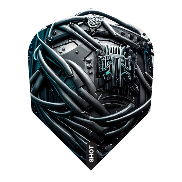 SHOT DARTS Shot AI Cyberpunk Small Standard Dart Flights