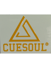 Darting Around CueSoul Logo Sticker 4.5x4.5