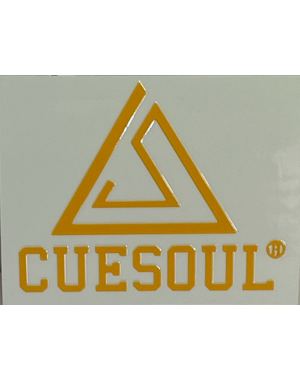 Darting Around CueSoul Logo Sticker 4.5x4.5