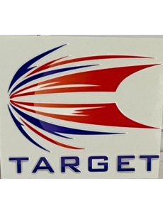 Darting Around Target Darts Logo Sticker 4x3.5