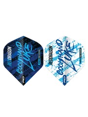 RED DRAGON Red Dragon Luke Humphries World Champion Blue & White Yin Yang Dart Flights