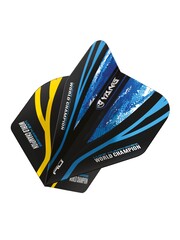 RED DRAGON Red Dragon Luke Humphries World Champion Blue & Gold Yin Yang Dart Flights