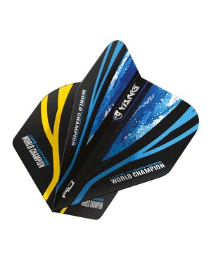 RED DRAGON Red Dragon Luke Humphries World Champion Blue & Gold Yin Yang Dart Flights