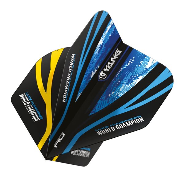 RED DRAGON Red Dragon Luke Humphries World Champion Blue & Gold Yin Yang Dart Flights