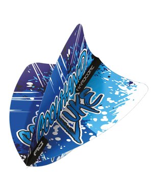 RED DRAGON Red Dragon Luke Humphries World Champion Blue & White Freestyle Dart Flights