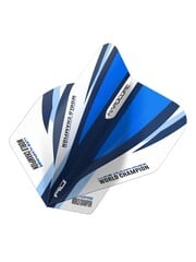 RED DRAGON Red Dragon Luke Humphries Blue & White Hardcore Standard Dart Flights