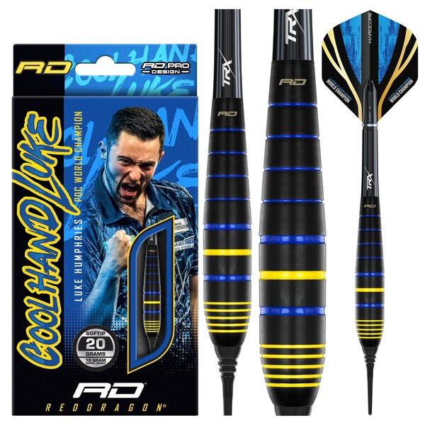 RED DRAGON Red Dragon Luke Humphries World Champion Brass 20g Soft Tip Darts