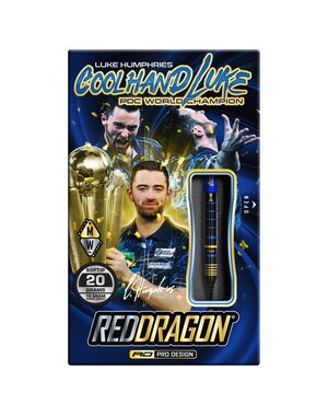 RED DRAGON Red Dragon Luke Humphries TX4 Avenger 90% Tungsten 18g Soft Tip Darts