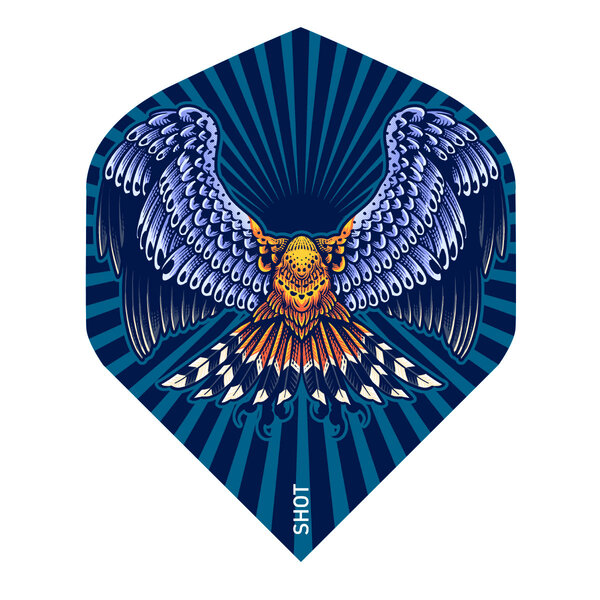 SHOT DARTS Birds of Prey Kestrel Dart Flight Set- Standard