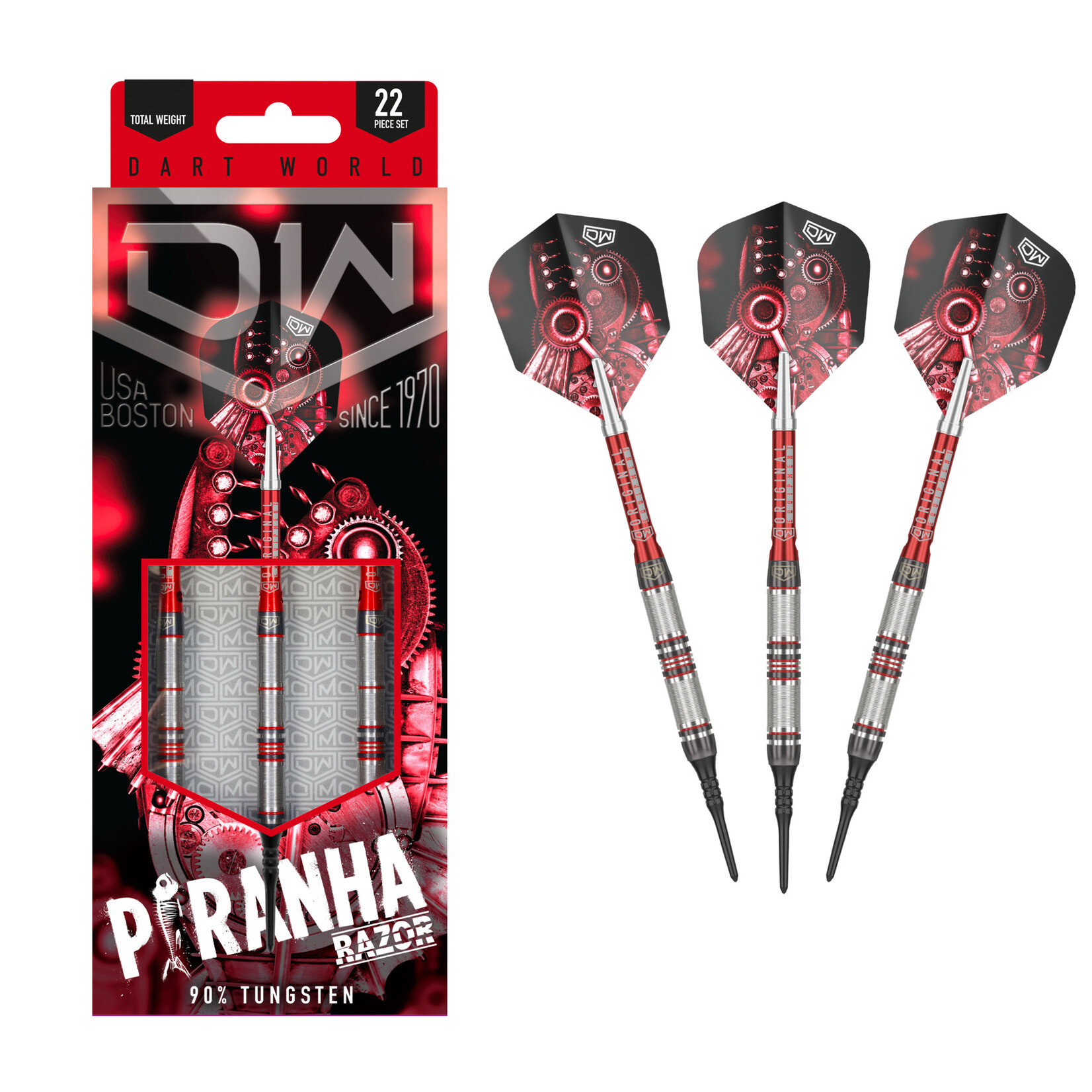 Dart World Dart World Pirhana Razor S1 Soft Tip Darts