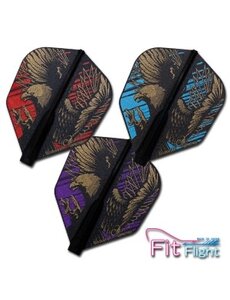 COSMO DARTS Cosmo Fit Flight Lee Zheng Model Shape D Black Dart Flights