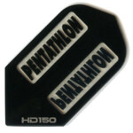 PENTATHLON Pentathlon HD150 Black Slim 150 Micron Thick Dart Flight