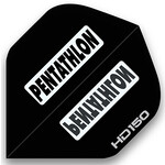 PENTATHLON Pentathlon HD150 Black Standard 150 Micron Thick Dart Flight