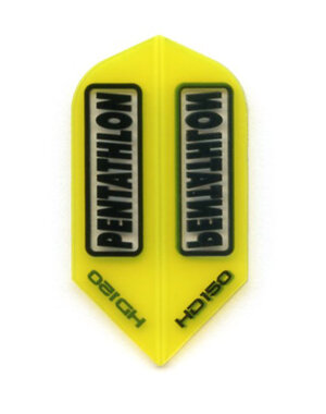PENTATHLON Pentathlon HD150 Yellow Slim 150 Micron Thick Dart Flight