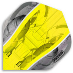 PENTATHLON Pentathlon Yellow Silver Edge Standard Dart Flights