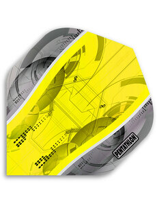 PENTATHLON Pentathlon Yellow Silver Edge Standard Dart Flights