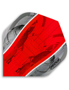 PENTATHLON Pentathlon Red Silver Edge Standard Dart Flights