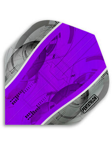 PENTATHLON Pentathlon Purple Silver Edge Standard Dart Flights