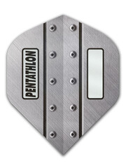 PENTATHLON Pentathlon Silver Metal Rivits No2 Dart Flights