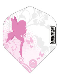 PENTATHLON Pentathlon Pink Butterfly Girl Standard Dart Flights