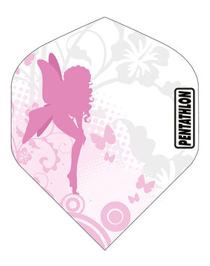 PENTATHLON Pentathlon Pink Butterfly Girl Standard Dart Flights