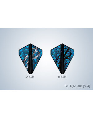 COSMO DARTS Cosmo Fit Flight PRO Jason Brandon Model V-4 D Black Dart Flights