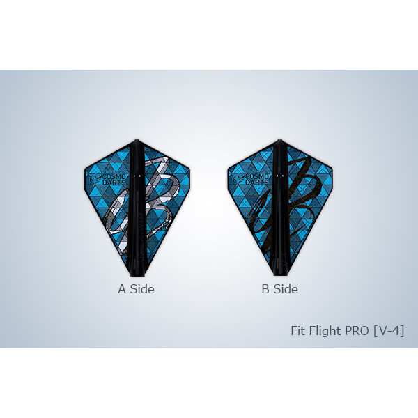 COSMO DARTS Cosmo Fit Flight PRO Jason Brandon Model V-4 D Black Dart Flights